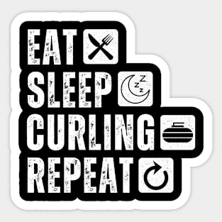 Curling Sticker